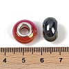 Opaque Resin European Beads RESI-C059-01E-3