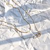 3-Ring Alloy Pendant Double Layer Necklaces for Women FS-WG29DD6-01-4
