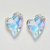 K9 Glass Rhinestone Pendants GLAA-F083-01B-05-1