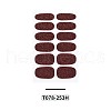 Solid Color Full-Cover Wraps Nail Polish Stickers MRMJ-T078-253H-2