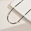 Vintage European-style Faceted Round Glass Beaded Necklaces for Women XV6526-1-4