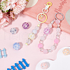 SUNNYCLUE 3Pcs 3 Colors Acrylic Handmade Luminous Polymer Clay Rhinestone Beads CLAY-SC0002-12-4