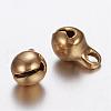Ion Plating(IP) 304 Stainless Steel Bell Charms UNKW-N0001-02G-1