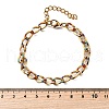 Brass Enamel Chain Bracelets BJEW-S170-01G-5