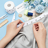 BENECREAT 8 Yards Cotton Twill Tape Ribbons with Stainless Steel Eyelets OCOR-BC0006-43B-3