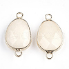 Natural White Jade Links connectors G-S344-02O-2