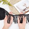 Polyester Latin Fringe Lace OCOR-WH0066-09A-3