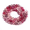 Dyed Natural Dragon Veins Agate Beads Strands G-Q462-128A-6mm-3