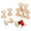 Olycraft 10Pcs Wooden Bobbins DIY-OC0012-86-1