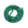 Electroplate Glass Beads Strands X-EGLA-A044-T4mm-L18-3