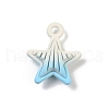 Spray Painted Alloy Pendants PALLOY-S038-05A-1