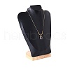 Bust Shaped PU Leather Jewelry Necklace Display Stands ODIS-B002-02B-04-1