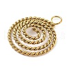 304 Stainless Steel Pendants STAS-G313-01G-2