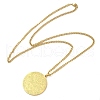 304 Stainlessa Steel Curb Chain Pendant Necklaces NJEW-H034-05G-2