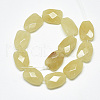 Natural Topaz Jade Beads Strands G-T122-01J-2