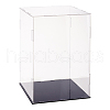 Transparent Plastic Minifigure Display Cases ODIS-WH0029-72D-1