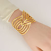 304 Stainless Steel Cuff Bangles for Women CO0249-2-4