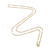 Rack Plating Brass Handmade Necklaces X-CHC-E011-07A-2mm-G-1