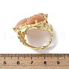 Natural Quartz Cuff Rings RJEW-M076-06G-01-3