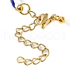 Glass Seed Beaded Flower Bracelets for Women BJEW-MZ00140-4