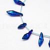 Electroplate Gemstone Natural Quartz Crystal Beads Strands G-L137-03-3