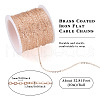 Brass Coated Iron Flat Cable Chains CH-TAC0007-01RG-4