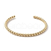 Ion Plating(IP) 304 Stainless Steel Cuff Bangles for Women BJEW-Z078-07G-2