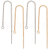 CREATCABIN 24Pcs 2 Colors Brass Stud Earring Findings KK-CN0002-04-1