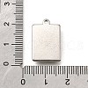 304 Stainless Steel Pendants STAS-C122-19P-01-3
