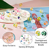 Kissitty 30Pcs 15 Style Transparent Glass Enamel Beads GLAA-KS0001-09-5