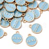 Alloy Enamel Charms ENAM-C028-01G-02-1