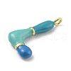 Brass Enamel Pendants X-KK-E093-03G-L-2