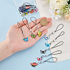 Alloy Enamel Mobile Straps HJEW-HY00007-3