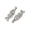 Ocean Theme 304 Stainless Steel Pendants STAS-F317-01I-P-2