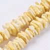Natural Sea Shell Beads Strands X-BSHE-K012-08B-1