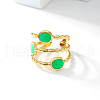 Stylish Oval Stainless Steel Retro Open Cuff Ringa AH4457-5