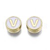 Alloy Enamel Beads ENAM-N052-006-01V-RS-2