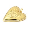 Brass Micro Pave Cubic Zirconia Pendants KK-U053-13G-2