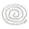 Brass Rolo Chain Necklace Making MAK-F036-01P-2