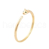 Leopard Brass Pave Green Glass Open Cuff Bangles for Women BJEW-S147-01G-1