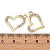 Alloy Rhinestone Pendants PALLOY-S052-01G-D-3