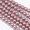 Eco-Friendly Dyed  Glass Pearl Round Beads Strands HY-A002-8mm-RB046-1