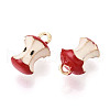Fruit Alloy Enamel Charms ENAM-N062-06D-2
