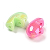 UV Plating Opaque Iridescent Acrylic Beads MACR-P040-16B-2
