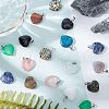 SUNNYCLUE 30Pcs 15 Colors Gemstone Pendants G-SC0001-39-4