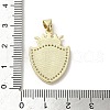 Brass Pave Shell Pendants KK-I708-17G-G-3