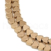 Electroplated Synthetic Non-magnetic Hematite Beads Strands G-G174-F01-02-3