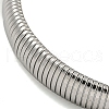 Non-Tarnish 304 Stainless Steel Spring Bangles for Women Men BJEW-U003-02A-P-3