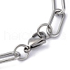 Tarnish Resistant 304 Stainless Steel Paperclip Chains STAS-I146-01P-5