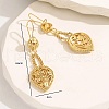 Brass Dangle Hoop Earrings NQ5568-3